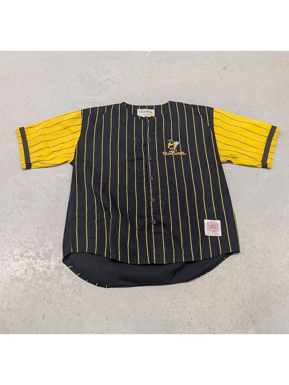 Vintage 90s Georgia Tech Yellow Jackets Baseball Jersey